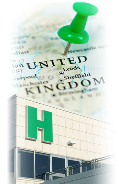 Trans Wolrd Health Services BCBV United Kingdom Map
